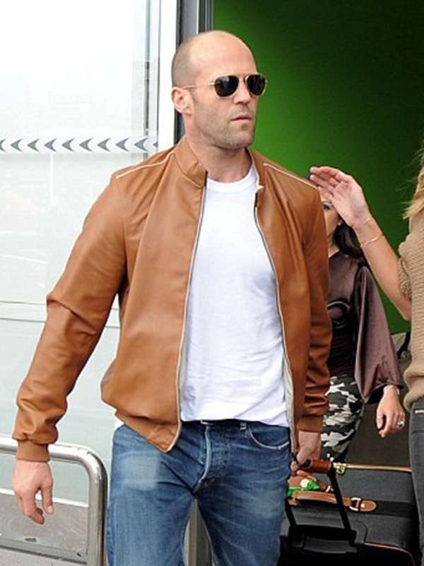 Jason Statham Brown Bomber Jacket
