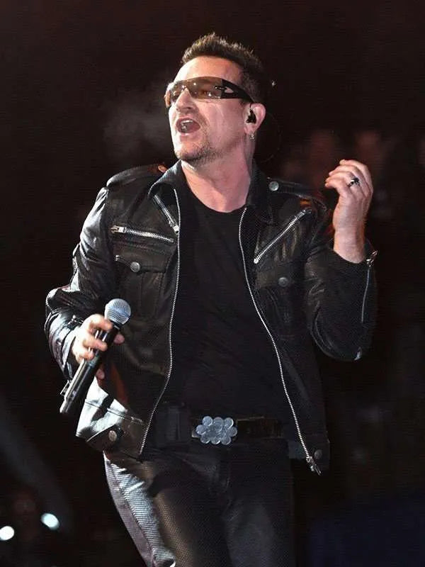 Bono Vox U2 Innocence Experience Leather Jacket